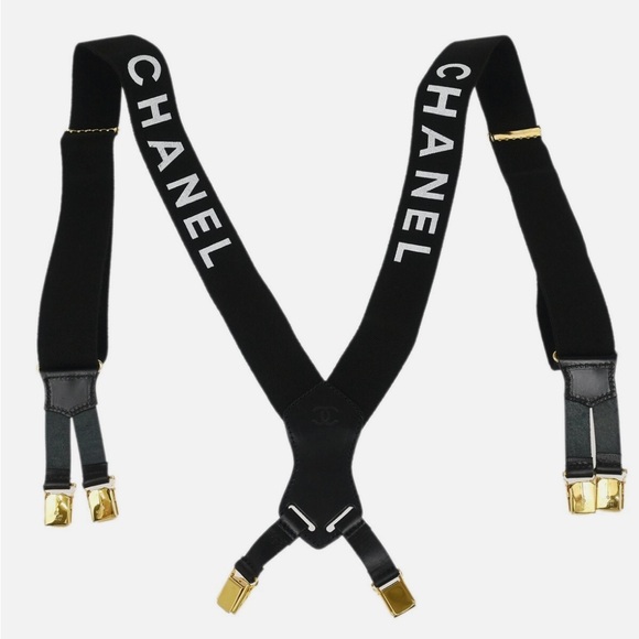 Chanel Black Suspenders - Picture 1 of 8